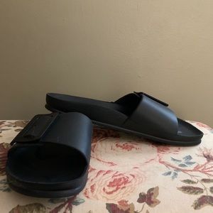 EVA Black Thong Sandals